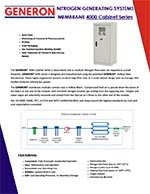 4000 Series Cabinet Cut Sheet 1 Generon Pioneering Gas Solutions