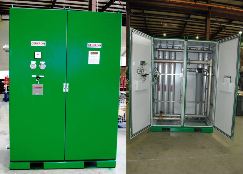 Nitrogen generator for bulk food storage