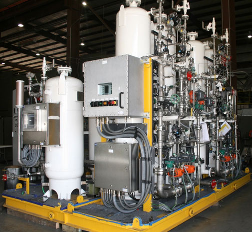 Instrument Air Package w/ integrated Compressor, Air Receiver, and Dry Air storage vessel